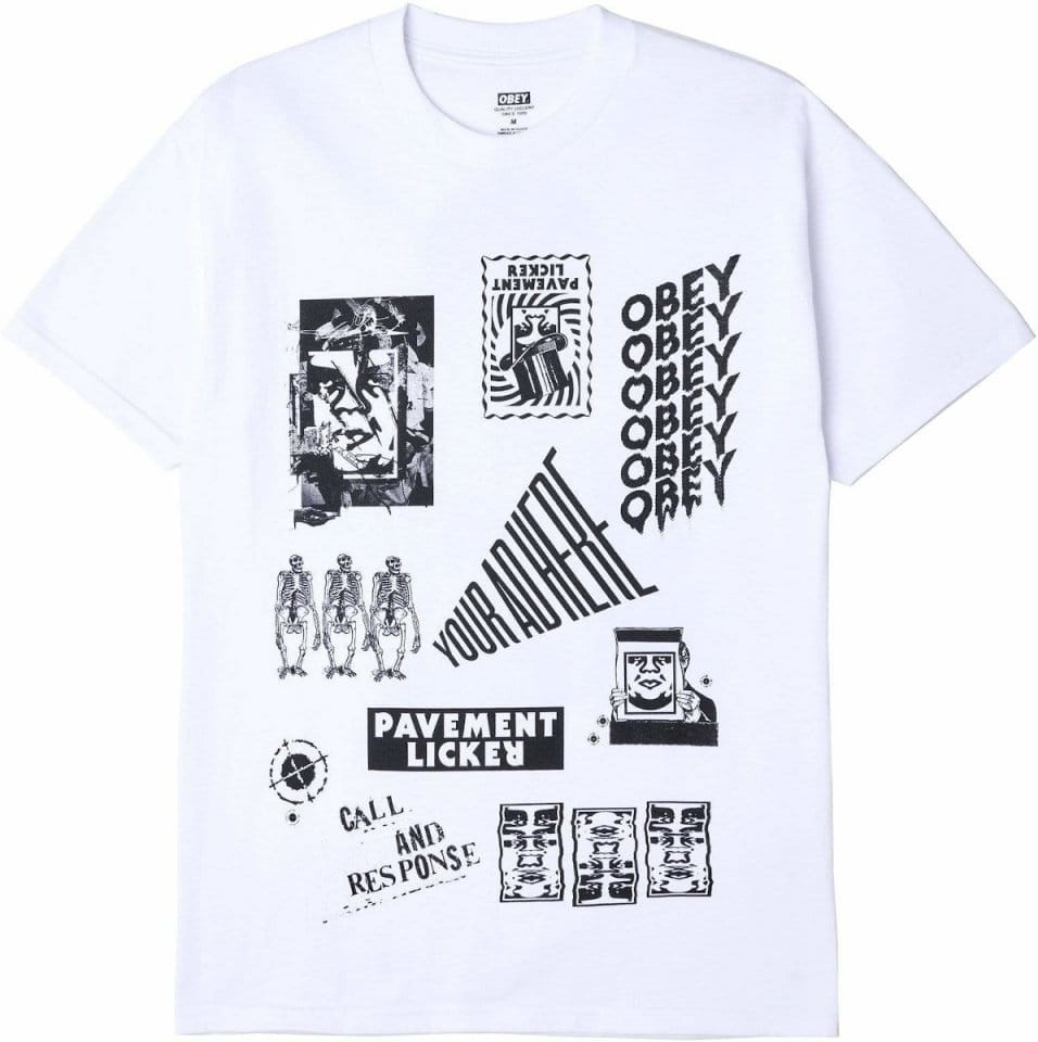 Tričko Obey Obey x Pavent Licker Test Print T-Shirt